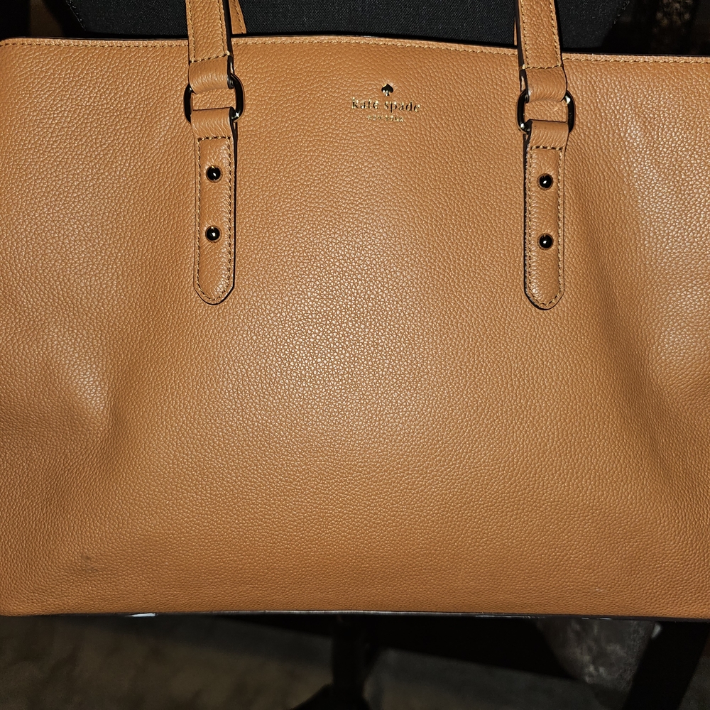 Kate Spade Brown Leather Larchmont Avenue Evangelie Satchel